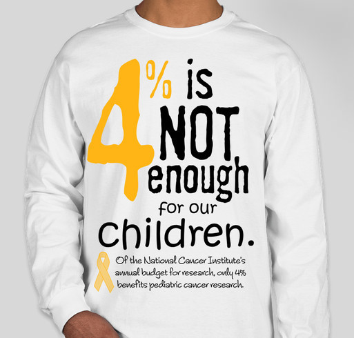 Enough of the "rare" label for DIPG and other childhood cancers! Fundraiser - unisex shirt design - small