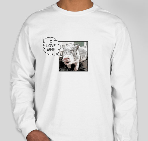 Save Pebbles the Pig Fundraiser - unisex shirt design - front