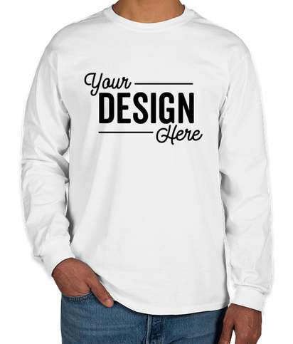 Download Design Custom Printed Gildan Ultra Cotton Long Sleeve T Shirts Online At Customink