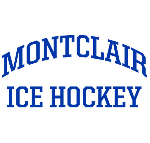 Montclair High School Ice Hockey shirt design - zoomed