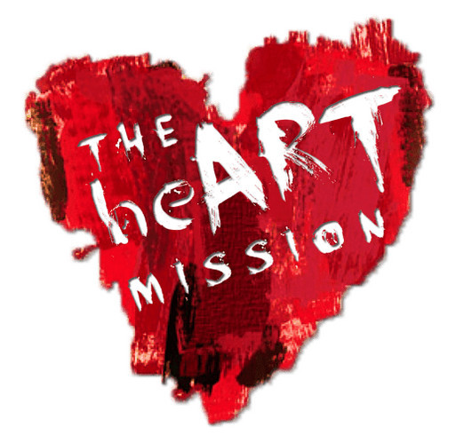 The heART Mission shirt design - zoomed