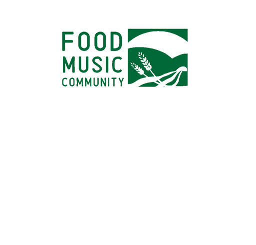 Food Music Community shirt design - zoomed