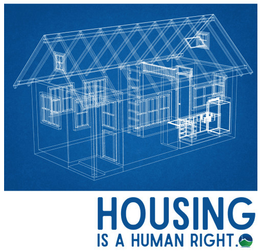 Housing Is a Human Right shirt design - zoomed