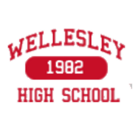 Wellesley High School Class of 1982 - 35th Reunion Fundraiser shirt design - zoomed