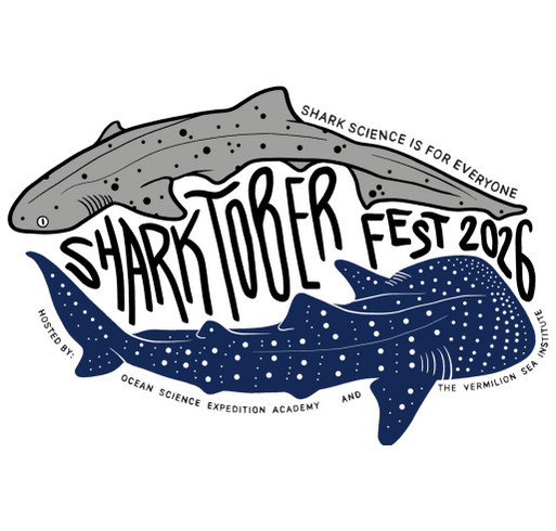 Sharktoberfest 2026 shirt design - zoomed