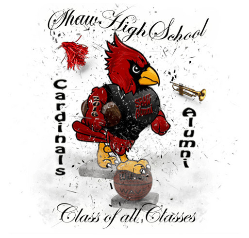 Shaw High Alumni 2016 T-shirt shirt design - zoomed