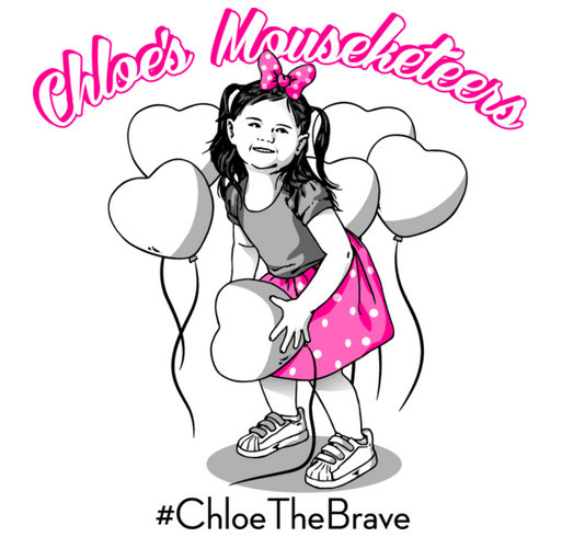 Chloe's Mousketeers for PDX Light The Night Walk shirt design - zoomed