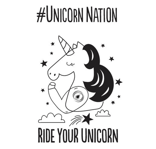 #UnicornNation shirt design - zoomed