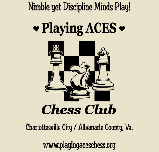 Playing ACES CHESS Club (K-12 Chess Programs) shirt design - zoomed