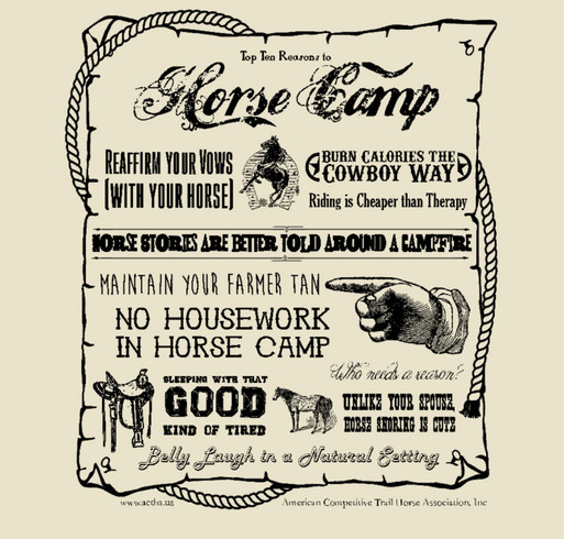 Top 10 Reasons to Horse Camp shirt design - zoomed