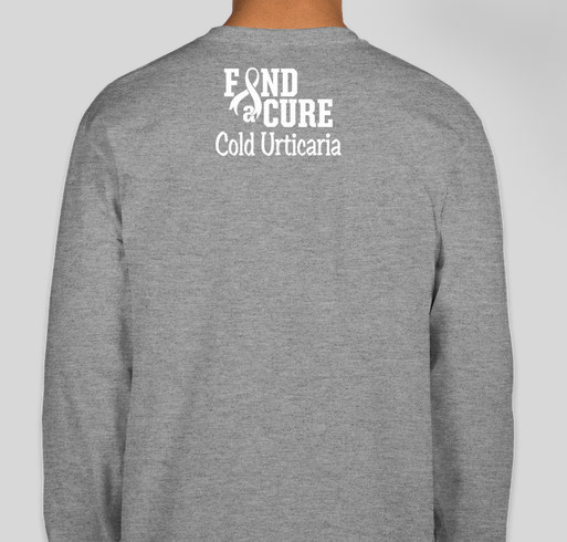 Cold Urticaria Awareness Fundraiser - unisex shirt design - back