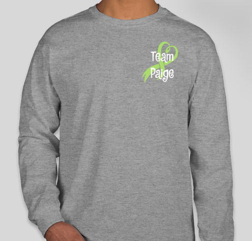 Team Paige Fundraiser - unisex shirt design - front
