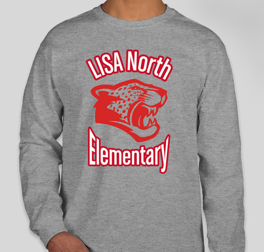 LISA North Elementary Spirit Shirts Fundraiser - unisex shirt design - front