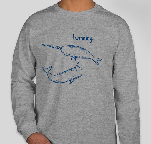Whales for Wells: Twinning Fundraiser - unisex shirt design - front