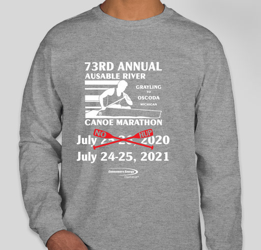 2020 AuSable River Canoe Marathon Fundraiser - unisex shirt design - front