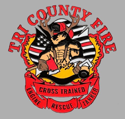 Support Tri-County Fire Fighters Association shirt design - zoomed