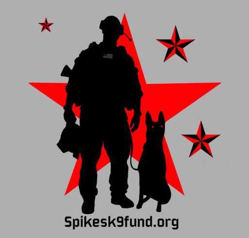 Spikes K9 Fund*** shirt design - zoomed