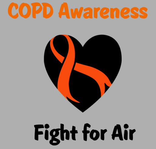 COPD Foundation Fundraiser in honor of My Wonderful Husband shirt design - zoomed