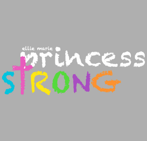 Team Princess Strong CureSearch Fundraiser shirt design - zoomed