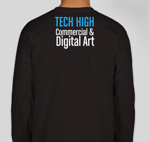 Commercial & Digital Arts Gear Fundraiser Mr. Pickles Long Sleeve Shirt Fundraiser - unisex shirt design - back