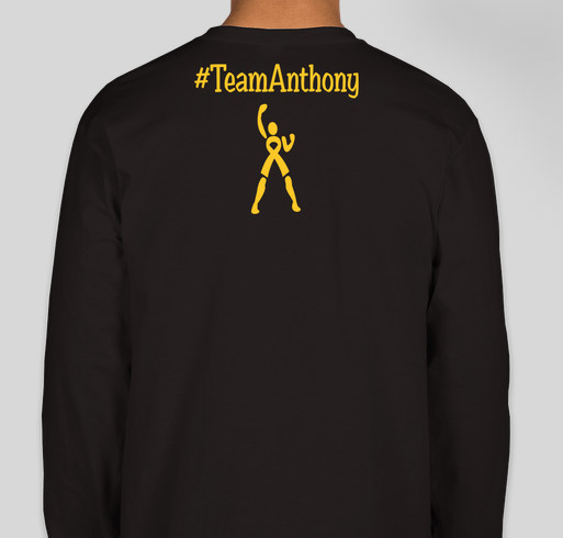 #TeamAnthony, Fighting For A Cure. Neuroblastoma Awareness. Fundraiser - unisex shirt design - back