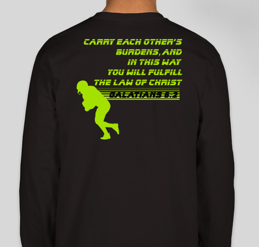 Team Chris: Help Lighten the load of a brother in Christ and his sweet family Fundraiser - unisex shirt design - back