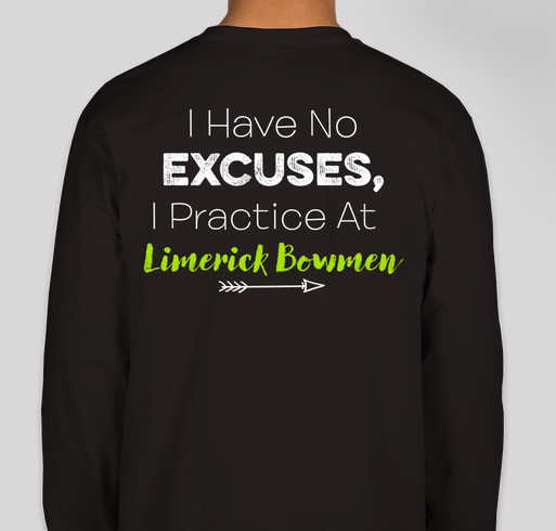 No Excuse Fundraiser - unisex shirt design - back