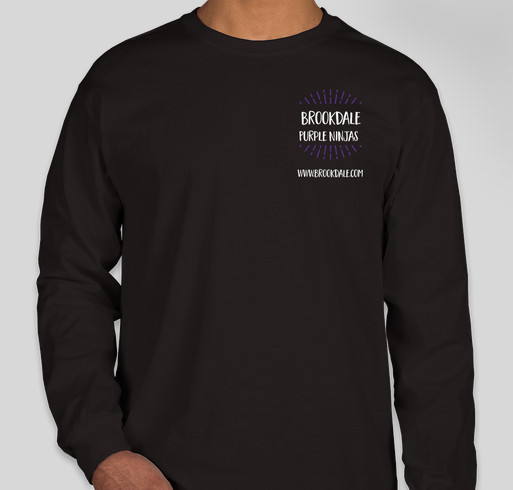 2019 Brookdale Purple Ninjas Alzheimer's Walk Team Shirts Fundraiser - unisex shirt design - front