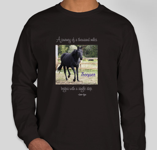 Trooper's Best Hoof Forward Fundraiser - unisex shirt design - front