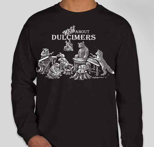 Wild About Dulcimers Shirt Fundraiser - unisex shirt design - front