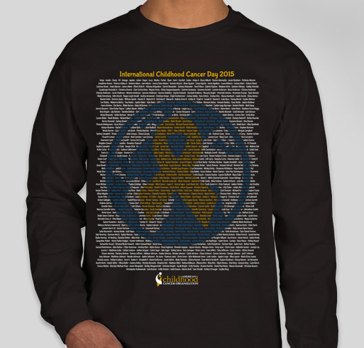 ACCO - International Childhood Cancer Day - 2015 Fundraiser - unisex shirt design - front