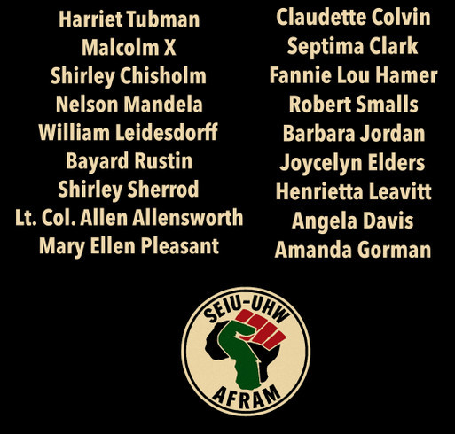 Rep AFRAM. Honor History. shirt design - zoomed