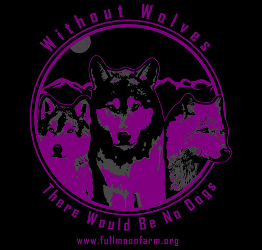 Raising Money for Wolfdog Rescue shirt design - zoomed