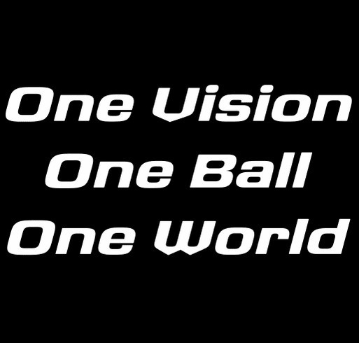 Join the Freedom FC team and help share our goal: One Vision, One Ball, One World. shirt design - zoomed