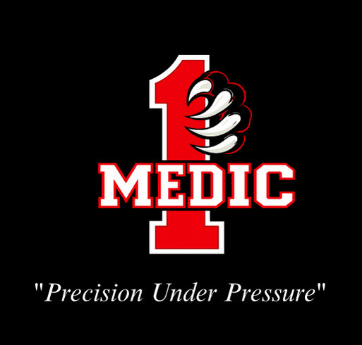 RPS PBA Fundraiser - Medic 1 Apparel shirt design - zoomed