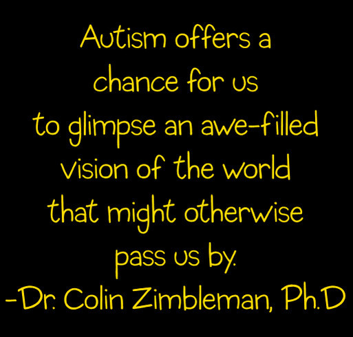 Autism Society Fundraiser shirt design - zoomed