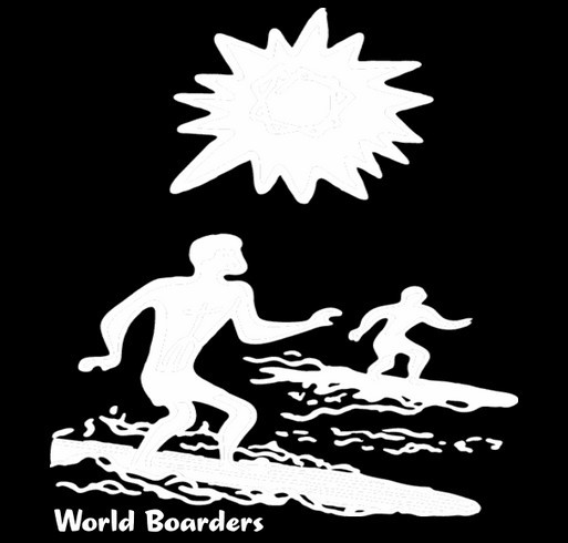 Support the Growth of World Boarders - Charities, Surf, Skate and Snow togetherness! shirt design - zoomed