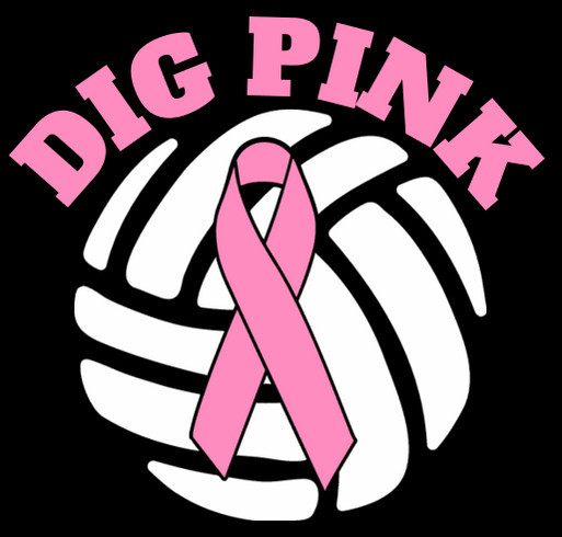Calhoun Volleyball Dig Pink Fundraiser! shirt design - zoomed