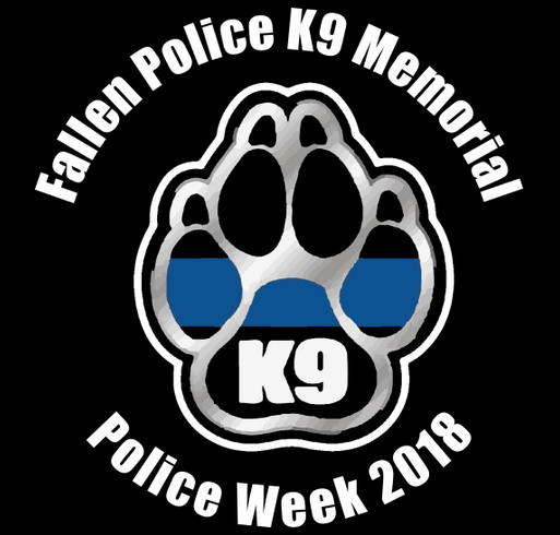 1st Annual Fallen Police K9 Memorial shirt design - zoomed