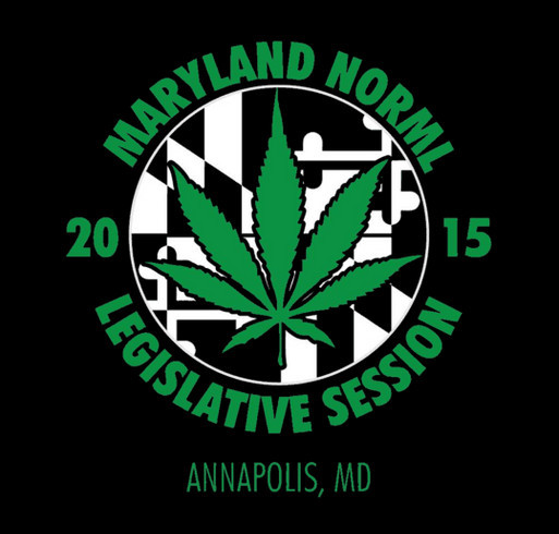 Maryland NORML 2015 Legislative session fundraiser shirt design - zoomed