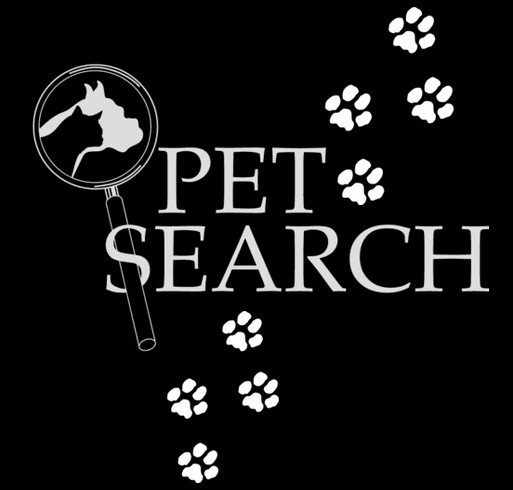 Pet Search Fundraiser shirt design - zoomed