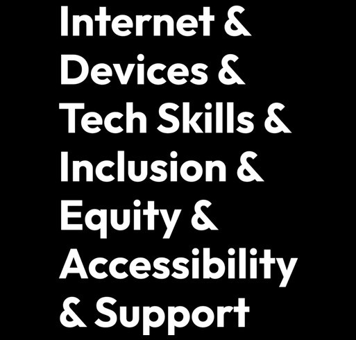 Wear Your Love for Digital Inclusion shirt design - zoomed