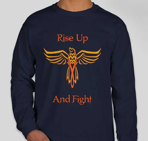 Rise Up And Fight Multiple Sclerosis Fundraiser - unisex shirt design - front