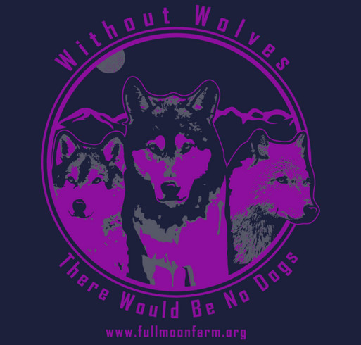 Raising Money for Wolfdog Rescue shirt design - zoomed