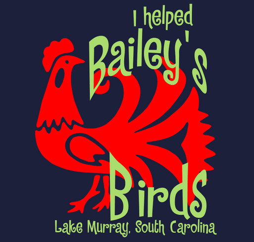 I Helped Bailey's Birds 2014 shirt design - zoomed