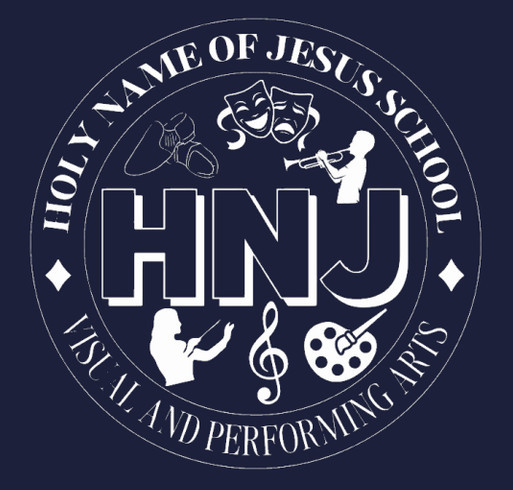 HNJ Arts Merchandise shirt design - zoomed