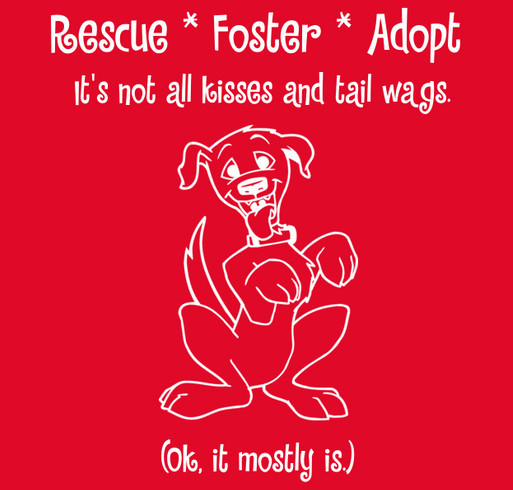Wear Red to Support Shelter Dogs Rescued by HNLR! shirt design - zoomed