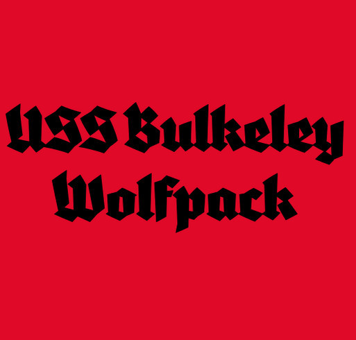 USS Bulkeley FRG shirt design - zoomed