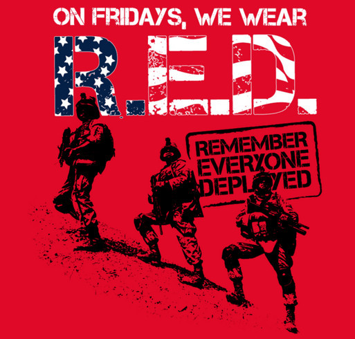 Help Support and Honor our Military shirt design - zoomed
