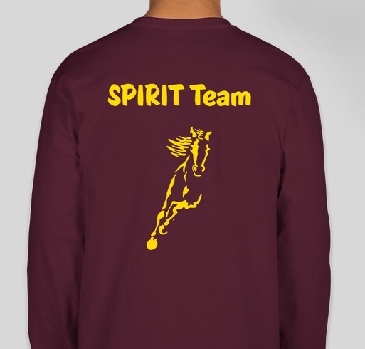 Stay warm and feed the SPIRIT Herd Fundraiser - unisex shirt design - back
